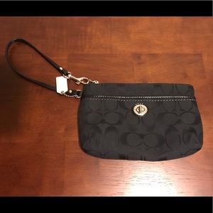 Black Coach Wristlet